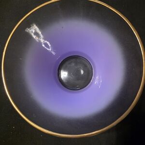 Purple and Gold Decorative Bowl
